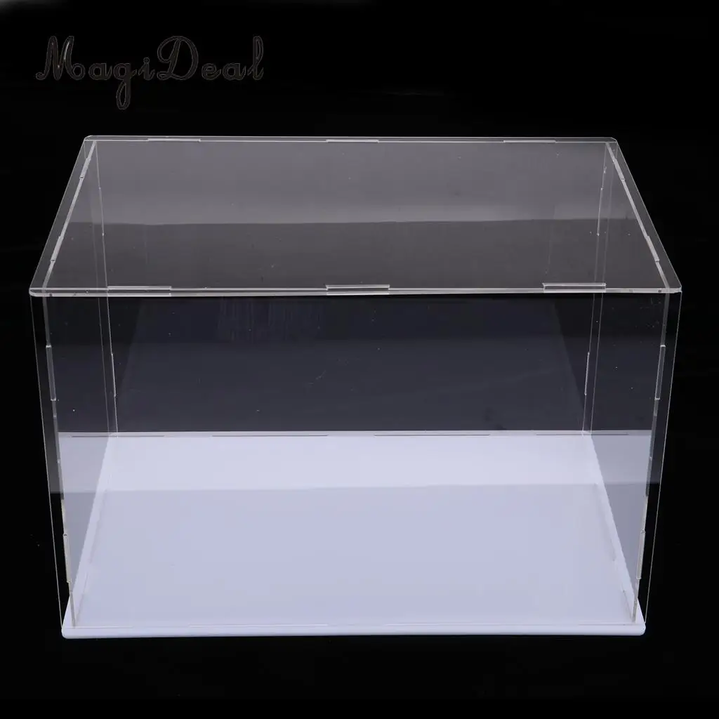 

DIY Clear Acrylic Case Box Waterproof Perspex Cube for Action Figure Display 32x25x25cm