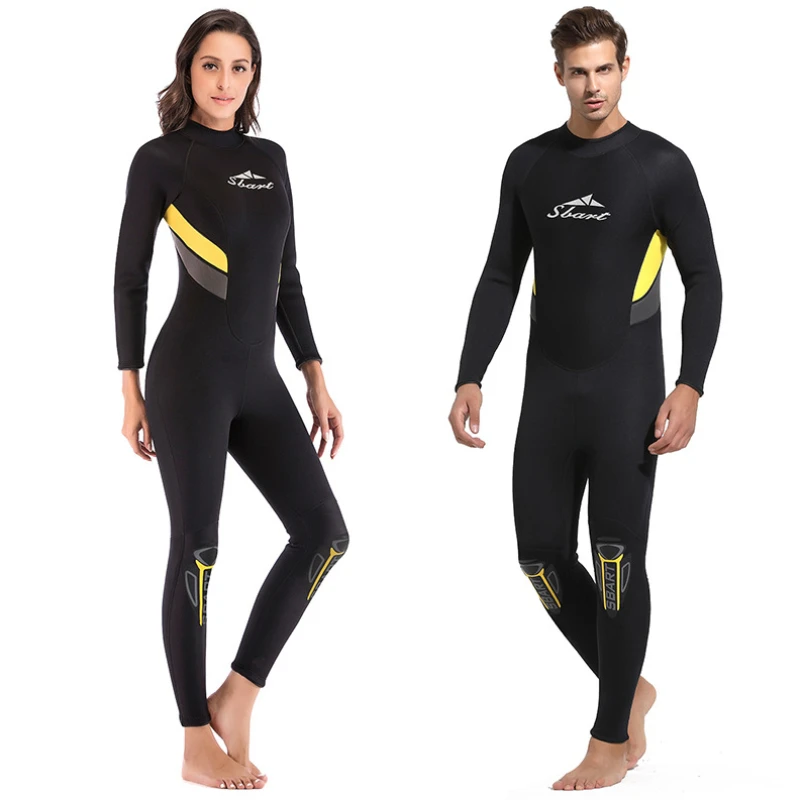 

Sbart One-Piece Neoprene 3MM Wetsuit Long Sleeve Men Women Diving Suit Prevent Jellyfish Snorkeling Suit snorkel surf dive