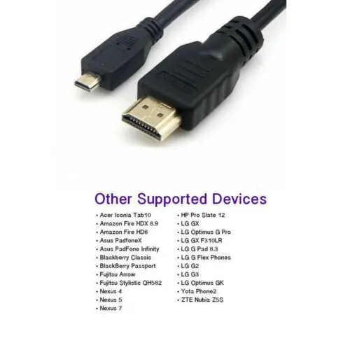 1 8 м Micro USB к HDMI кабель 1080 p провод ТВ AV адаптер Мобильные Телефоны Планшеты HD tv 6FT