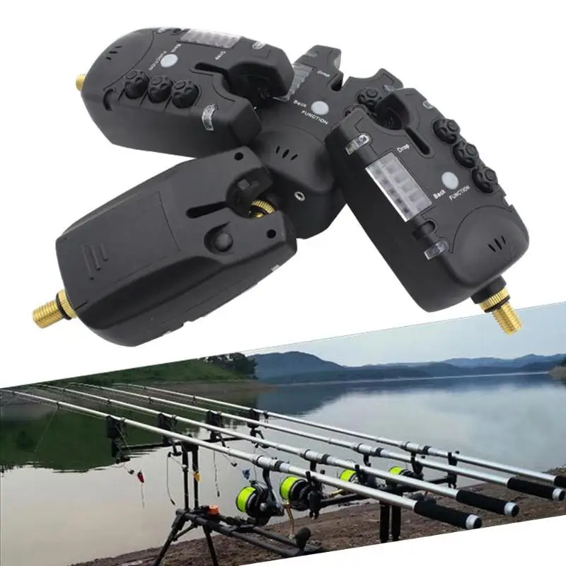 

6 LED Indicator Fishing Bite Alarm Waterproof Adjustable Volume Sensitivity Sound Fish Bite Alarm for Carp Fishing Tackle Pesca