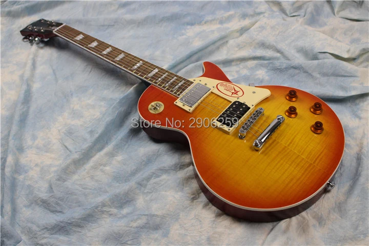 

Hot sale. jimmy page cs guitar,#2 CS 158 version,grove tuner,cherry sunburst gloss finish guitar