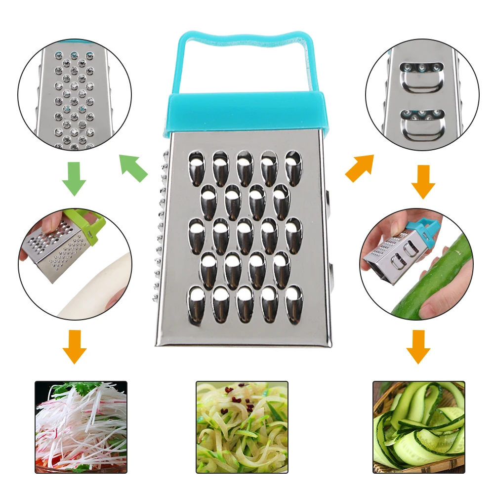 7*3.5CM Multifunction Mini 4 Sides Grater Handheld Slicer Fruit