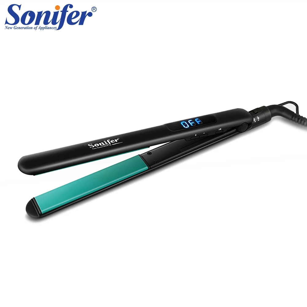 

Electric Hair High quality straightener flat iron Handheld LED display corrugation for hair Personal Care Appliances Sonifer