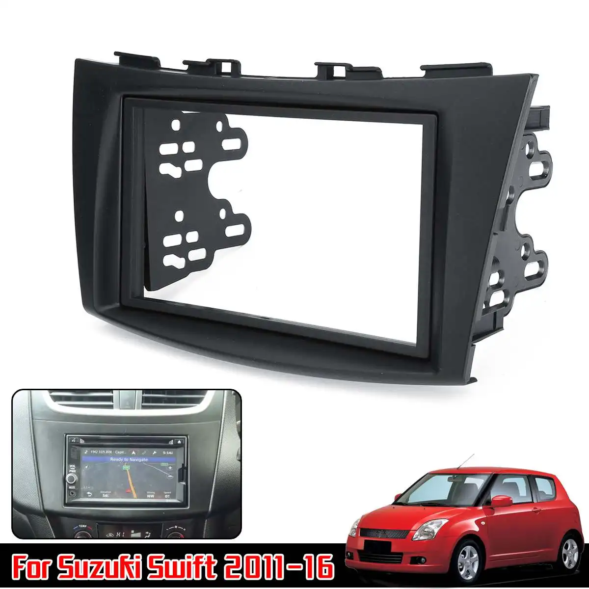 Автомагнитола стерео Защитная панель накладка рамка ободок для Suzuki Swift 2011 2012 2013