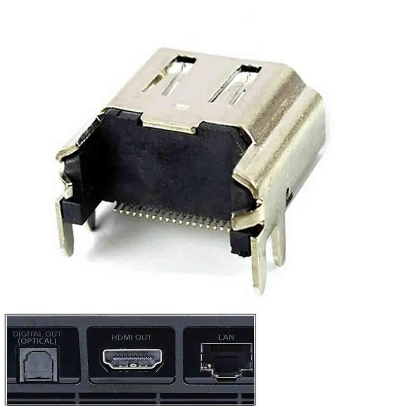 [Оригинал] Новый разъем HDMI для дисплея интерфейса запасные части PS4|Кабели VGA| |