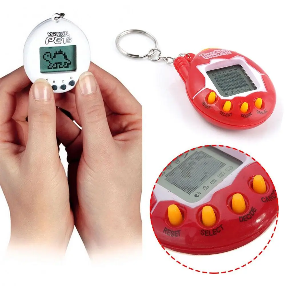 1X 90S Nostalgic Toy Tiny Tamagotchi 49 Pets in One Virtual Cyber Toy Clear Gift 