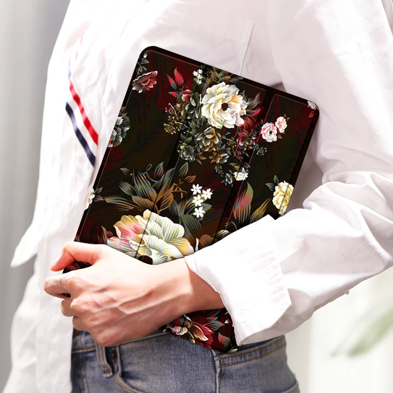 Billige Fall Für iPad Pro 10,5 Air 3 Malerei Fall Wiht Bleistift Halter Auto Schlaf Aufwachen Ständer Smart Abdeckung Für iPad A1701 A1709 A1852