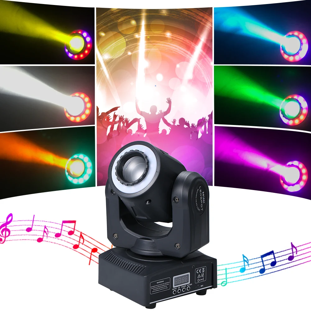 DMX Light DISCO Lamp DMX512 55W 13LED Rotatable Stage Lamp Gobo Pattern