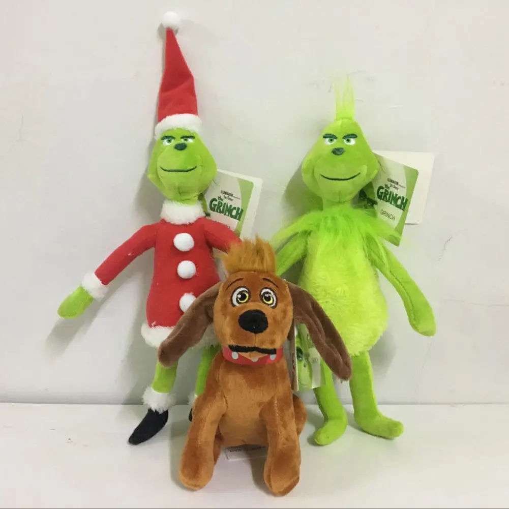 

New Christmas Plush Toy Grinch Dolls Fashion Stuffed Plush Animal Toy Grinch Christmas Gifts Kids Happy Gifts Plush Toys