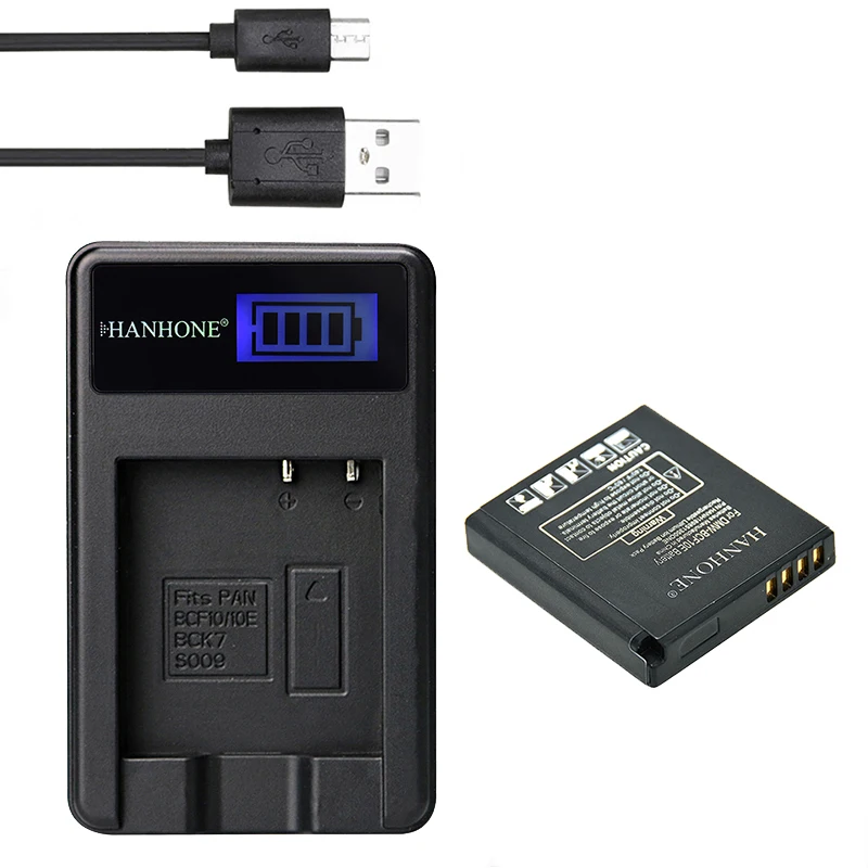 1 шт. аккумулятор 1900 мАч и зарядное устройство USB с ЖК-дисплеем для камеры Panasonic Lumix
