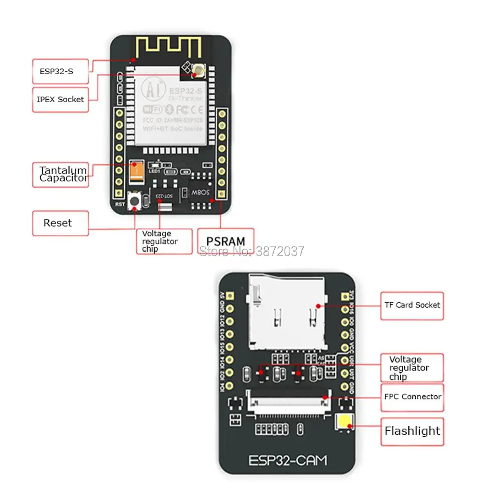 ESP32 CAM WiFi Bluetooth модуль макетная плата с модулем камеры OV2640 2MP|Модули для умного