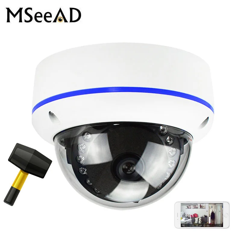 Антивандальная H265/H264 48 V POE Камера 1080 P 3MP 5MP Onvif P2P обнаружения движения RTSP по