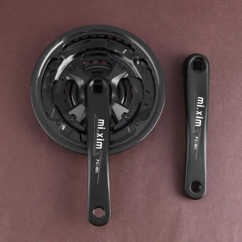 

Hight Quality 42T 7/8 Black Aluminum Speed MTB Mountain Bike Crankset Bicycle Chain Wheel with 2 Crank Arms 2019 New Arrival