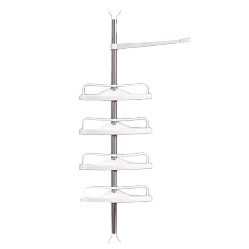 

1PC Storage Shelf Retractable Storage Rack Supporter Upright Corner Shelf Multi-fonction Retractable for Bathroom