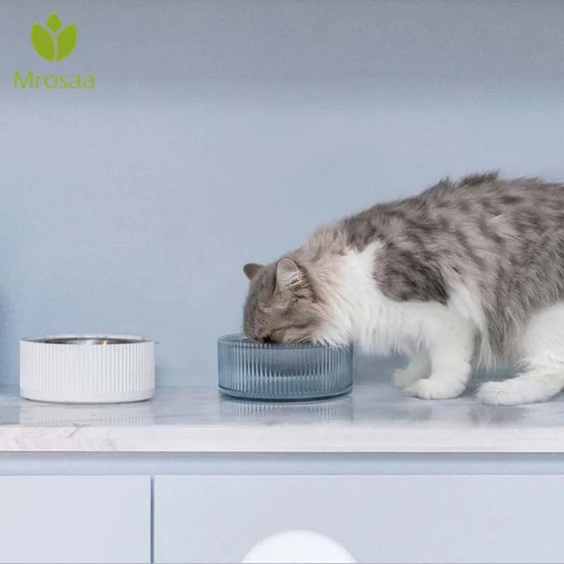 

Pets Cats Food Feeding Bowl Grade Antibacterial Stainless Steel Cat Detachable Food Bowl High quality for Pet Food and Water