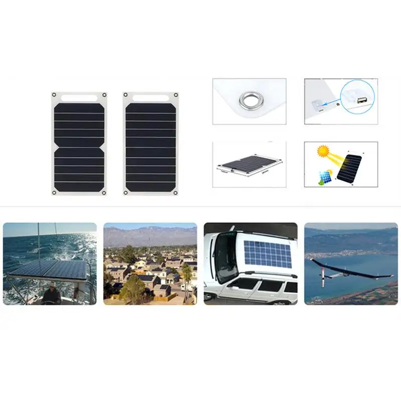 10 W 5 V المحمولة الشمسية لوحة الطاقة شاحن السفر في الهواء الطلق شاحن بالطاقة الشمسية ل جهاز لوحي، هاتف خلوي سادة 10 W 5 V المحمولة الشمسية لوحة الطاقة شاحن السفر في الهواء الطلق شاحن بالطاقة الشمسية ل جهاز لوحي، هاتف خلوي سادة