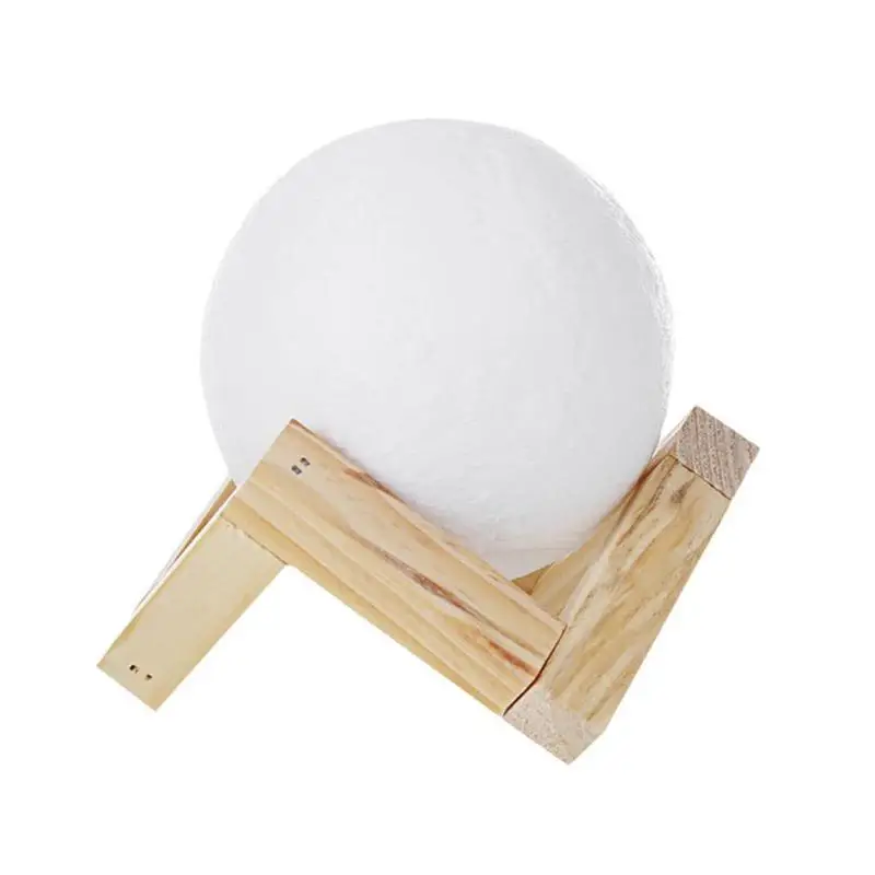 cheap Moon Lamp Night Light Creative 3D Print Multicolor Change Touch Switch Bedroom Bookcase Light Home Room Decoration Ornaments