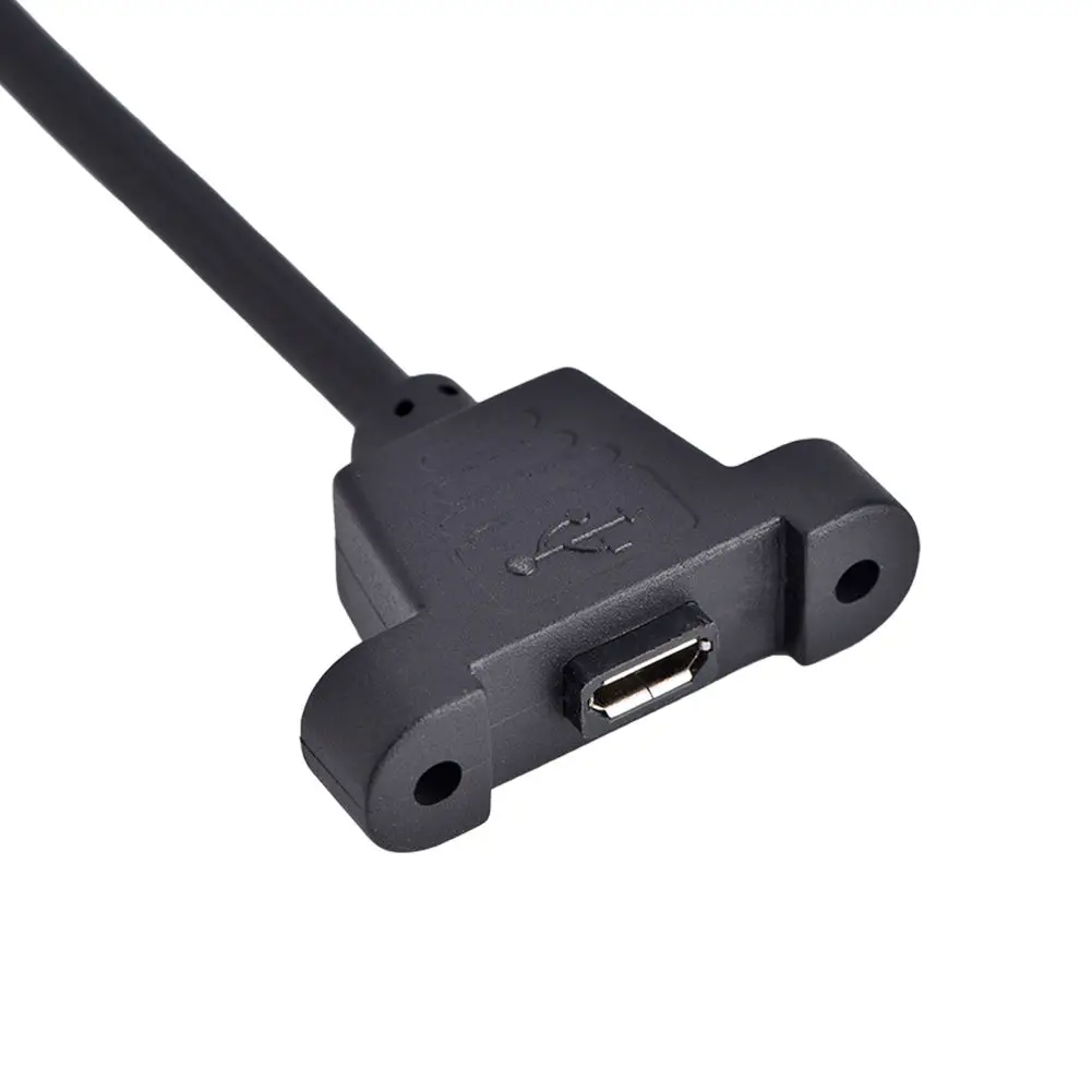Микро USB 5Pin папа мама w/резьбовое отверстие Панель Крепление Удлинительный
