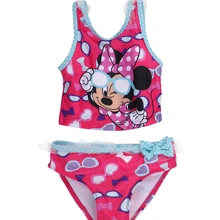 Pudcoco/Одежда для купания для маленьких девочек с героями мультфильмов, новинка года, бикини, купальник, детские танкини, пляжный купальный костюм, кружевной купальный костюм принцессы