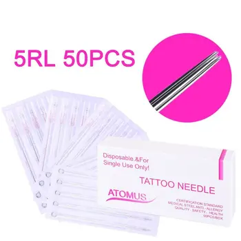 

50 stick tattoo needles 5RL Premium Tattoo Needles for DIY Hand Poke Stick For Beauty Tool