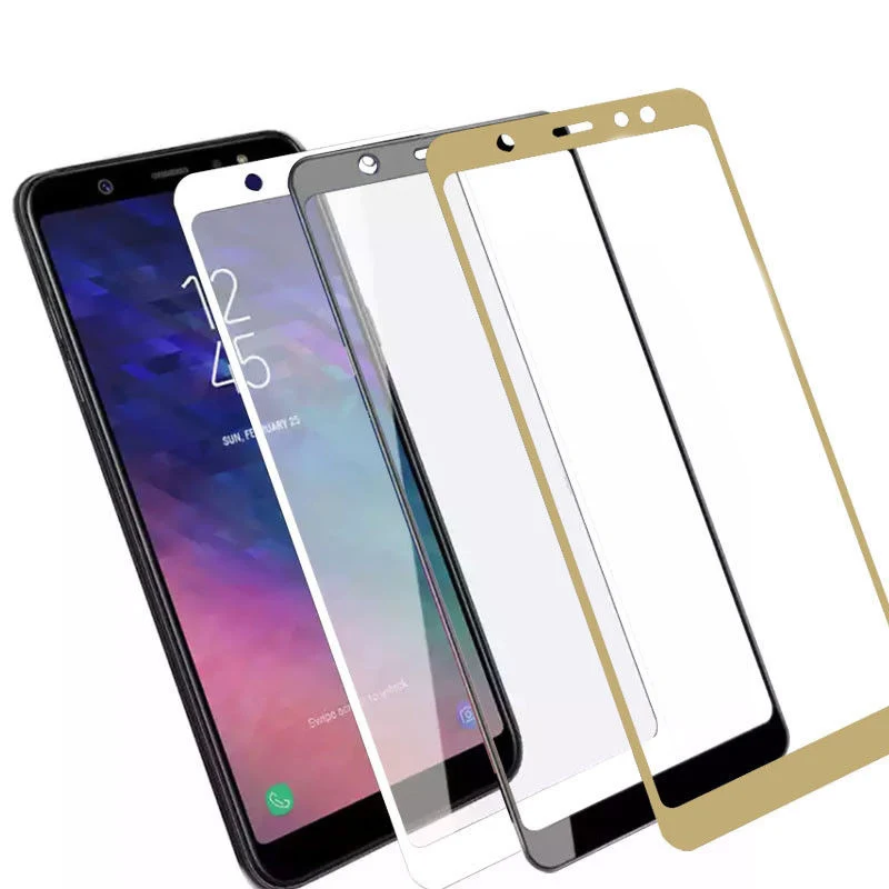 

Four-color Black/White/Gold/Blue Tempered Glas For Samsung Galaxy A750 2018 A3 A5 A7 2017 J3 J5 J7 2017 Full Cover Glass Film
