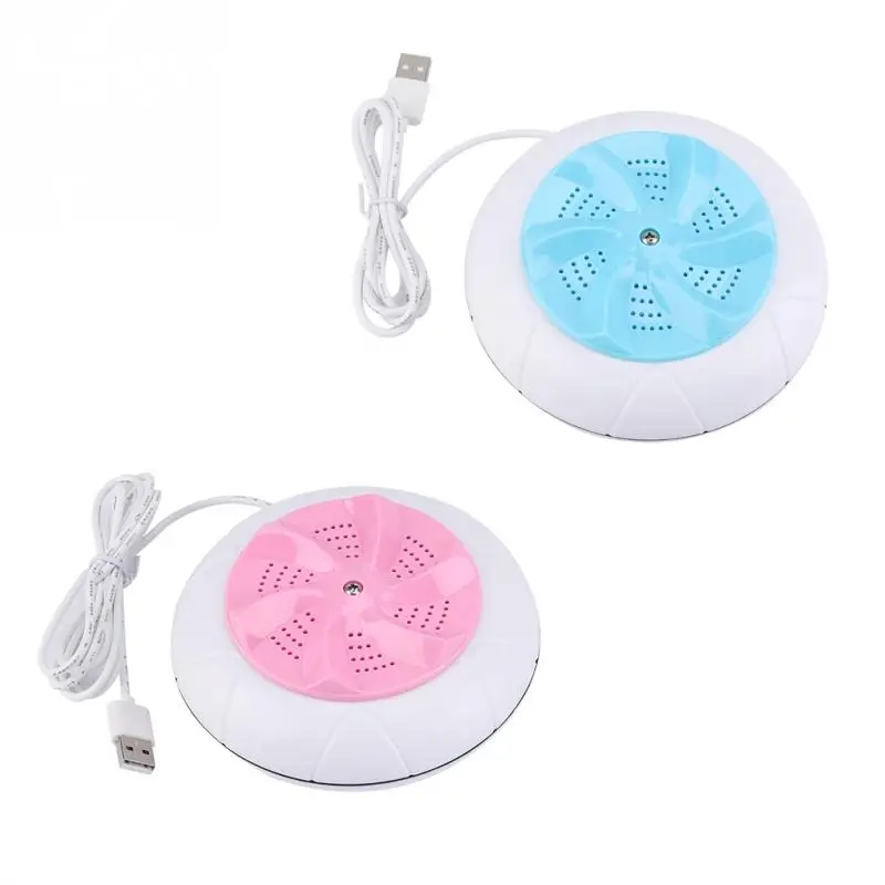 

Mini Portable Ultrasonic Turbine Washing Machine Foldable Bucket Type USB Laundry Clothes Washer Cleaner for Home Travel