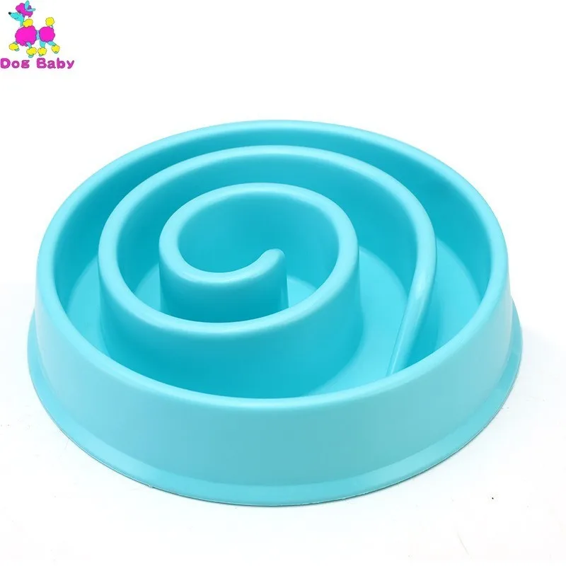

3 Colors Pet Dog Feeding Food Bowls Puppy Slow Down Eating Feeder Dish Bowel Prevent Obesity Dogs Supplies Free Shiping