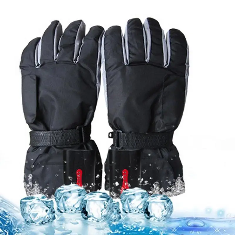 

PU Waterproof Electric Thermal Heated Gloves Battery Powered For Motorcycle Hunting Winter Warmer Mountaineering Ski Camping