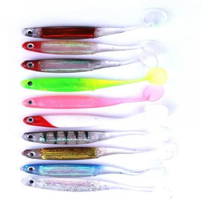 10 см Рыбалка мягкие приманки 30g Мягкая приманка свинцовая рыба Swimbait тройной