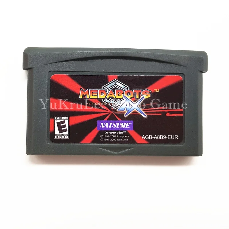 

Video Game Cartridge Card Medabots Metabee Ver. AX for 32 Bit Game Console US Sticker English Language