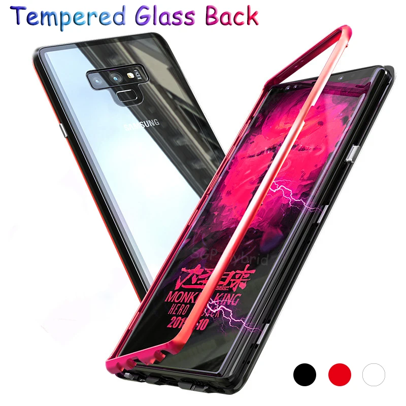 S10 + Case Glass Back Cover for Samsung Galaxy s10 e s9 s8 Plus Magnetic Flip Case for Galaxy s10e s10plus Note 9 8 Coque Funda