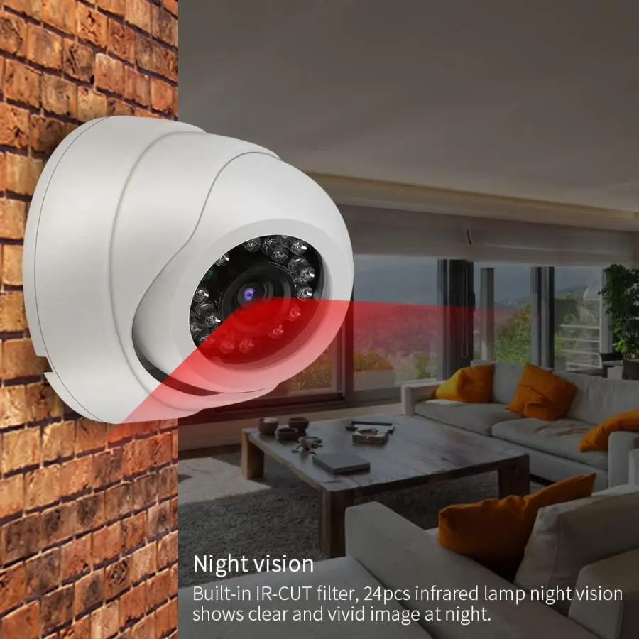 Ip камера AHD 720P купольная инфракрасная видеонаблюдения с ночным видением