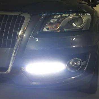 

2Pcs/Set Car Styling DRL ABS Front Bumper Daytime Running Light Fog Light Covers Lamp Masks Fit For Audi Q5 2009-2013