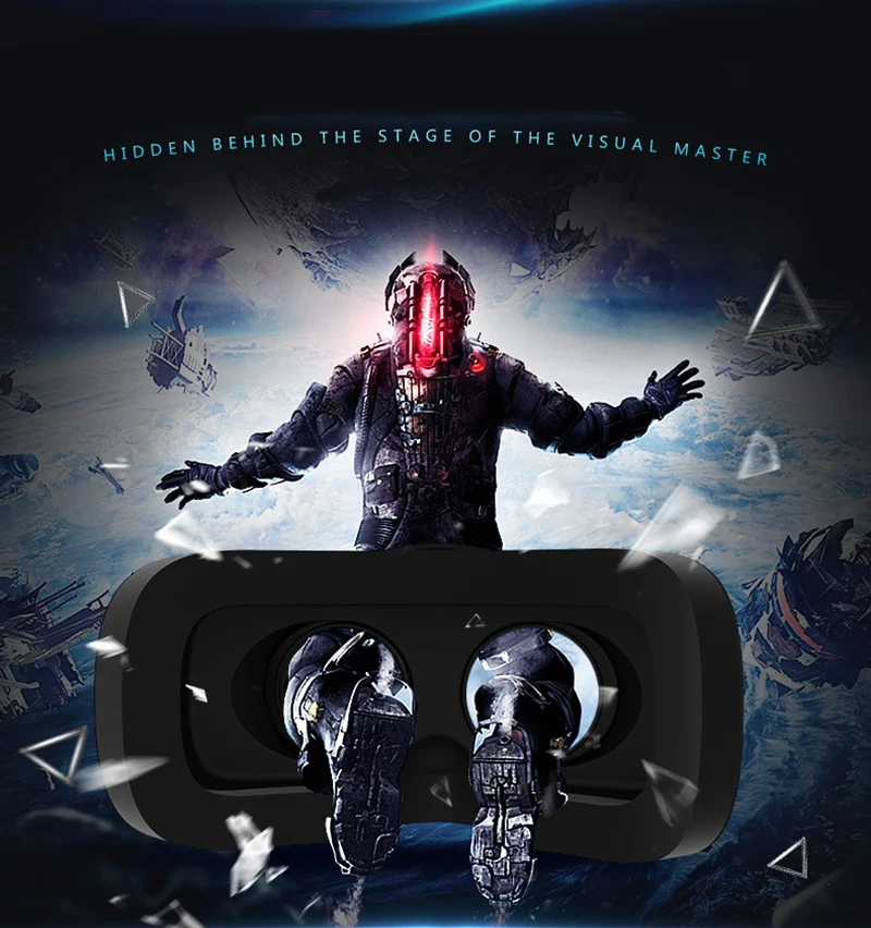 Shinecon 3D очки VR с наушниками виртуальной реальности шлем для фильмов видео игры