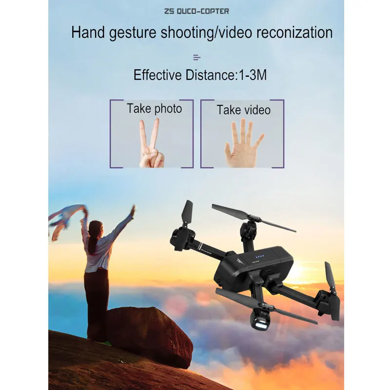 SJRC Z5 Wifi FPV с широкоугольной HD камерой высокой фиксации Mode1080P камера двойной GPS