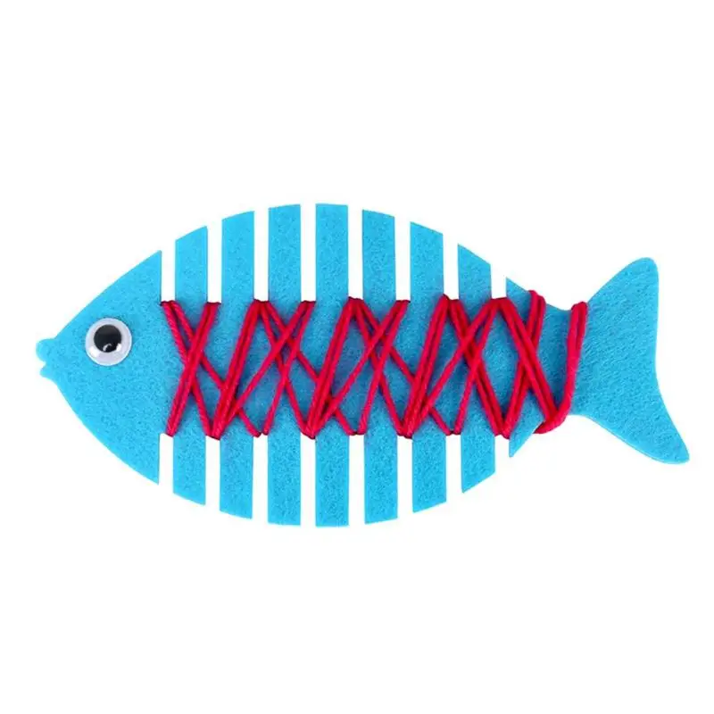 

DIY Fish Kids Vivid String Line Winding Toy Handmade Educational Toys for Kindergarten Children Learning Toy Ideal Gift