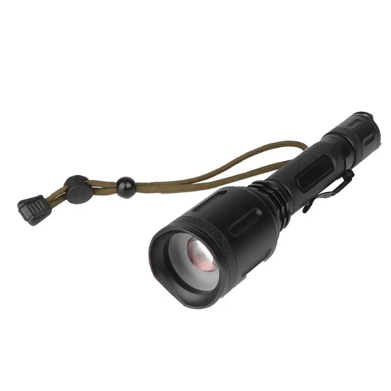 

DC Waterproof LED 2000LM Zoom Torch 5 Modes Flashlight Lamp Lantern for Camping Telescopic zoom Portable Torch