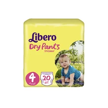 Трусики-подгузники Libero Dry Pants Size 4(7-11 кг), 20 шт