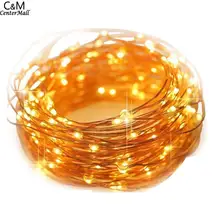 Водонепроницаемый USB светодиодный Рождественские светящиеся гирлянды Свадебная вечеринка на открытом воздухе 100 штуки 5В украшения IP65 0,04 W