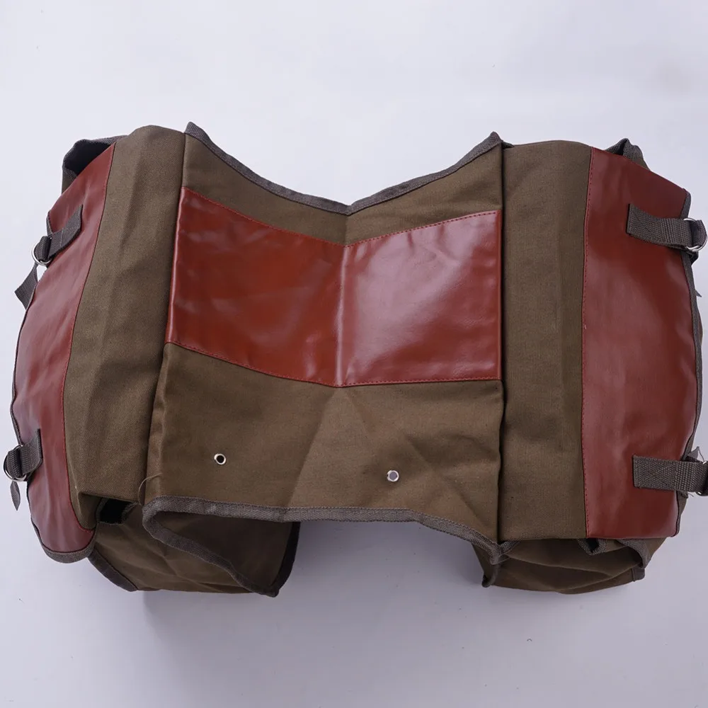 Motorcycle Saddle Bag Kit Knight Rider Army Green Color For Yamaha