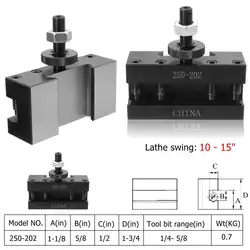 250-202 быстрая смена BXA # 2XL инструмент Post Oversize 3/4 ''расточной поворотный держатель расточной/облицовочный/поворотный держатель для токарных
