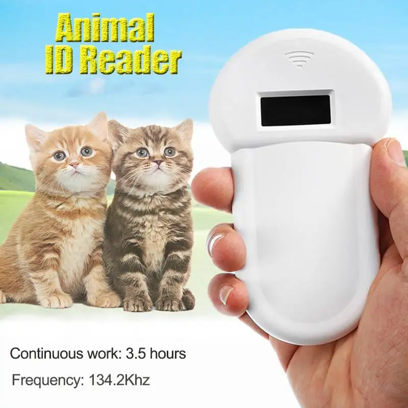 

ISO11784/11785 134.2KHz FDX-B Pet RFID Chip Reader For Dog Cat LED Display Animal Microchip Scanner Handheld Pet Tag Scanner