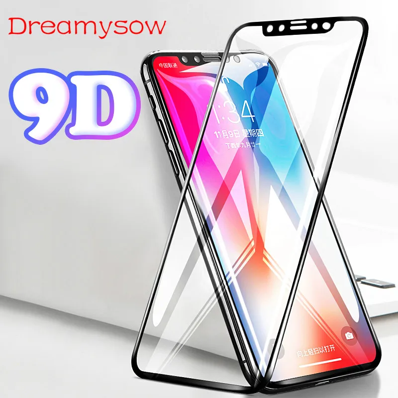 9D Protective Glass for iPhone 7 Screen Protector for iPhone 8 Xr Xs Xs Max Tempered Glass on for iPhone X 6 6s 7 8 Plus Xs Glas 9D Protective Glass for iPhone 7 Screen Protector for iPhone 8 Xr Xs Xs Max Tempered Glass on for iPhone X 6 6s 7 8 Plus Xs Glas