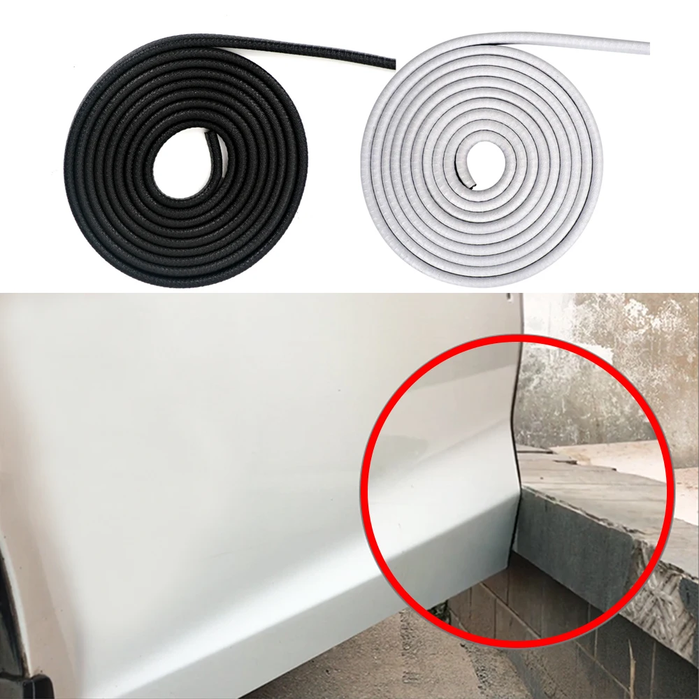 

10m Rubber Steel Sheet Anti-collision Strip Car Tuning Door Hood Trunk Protector Anti-rub Guard Scratch Sticker Cover Universal