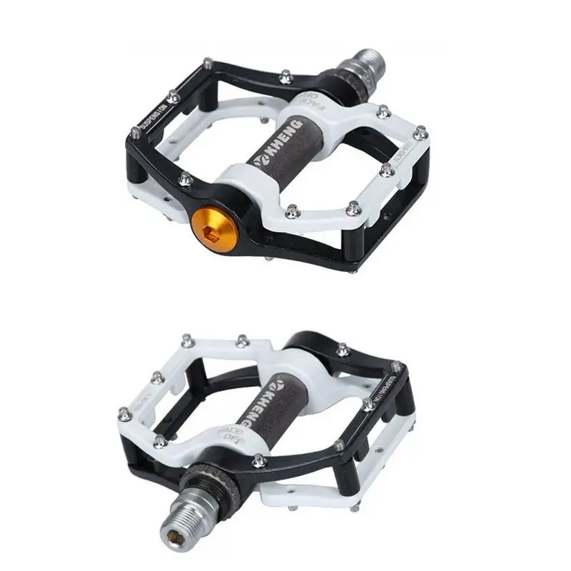 Dual Color Cycling Pedals Fixed Gear MTB BMX Bicycle Pedals Aluminum Alloy Foot Pegs Outdoor DH