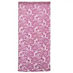 Жаккардовые 3d большой цветочный узор Sheer шторы для гостиная фиолетовый носить стержень