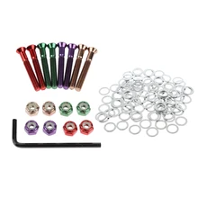 Hardware Set Mounting Screws + Speed Washers for Skateboard Longboard Scooter Cruiser Accessories Hardware Set Mounting Screws + Speed Washers for Skateboard Longboard Scooter Cruiser Accessories