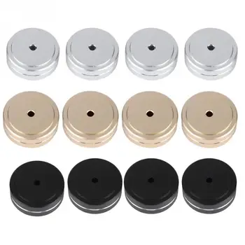 

4CPS 40*15mm Amplifier Feet Shock Absorber Durable Aluminium Alloy Amplifier Pads Feet Silver Gold Black 2019 New Arrival