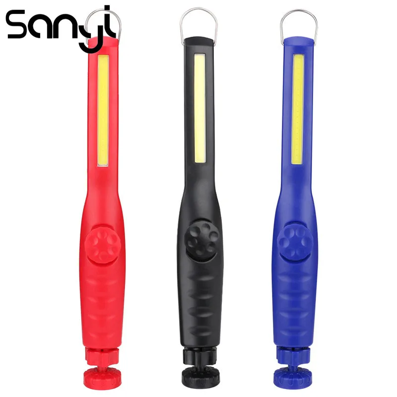SANYI COB LED Woking Light от AAA батареи фонарик 3800LM портативный фонарь для кемпинга охоты