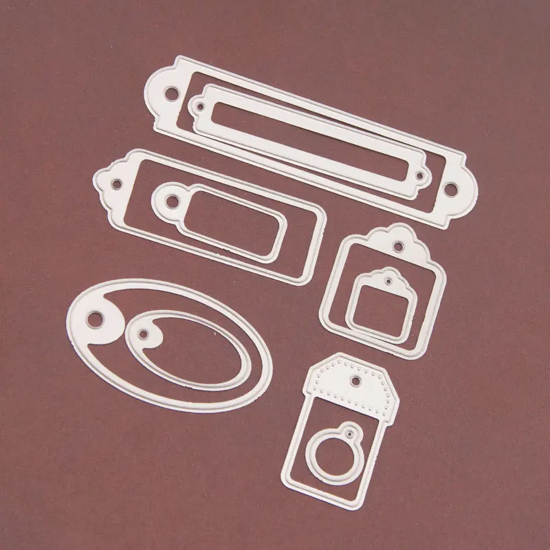 

10Pcs/Set DIY Label Metal Cutting Dies Embossing Tool for Scrapbooking Paper Card Stamps Making